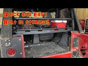 Quick and Easy bolt in Storage! Jeep Wrangler TJ