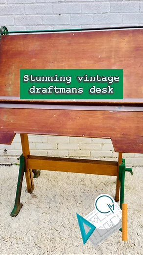 ✨ Hall Harding Westminster Ltd Draftsman’s Desk (c.1930s–1950s) ✨ A true piece of British design history — and this one wears its story proudly. Today I’m restoring this incredible Hall Harding Westminster Ltd draftsman’s desk, complete with its original vintage paint finish. The surface shows beautiful signs of wear, and the subtle splattered paint marks hint that this desk once doubled as an easel. Every drip and scuff is a timestamp from an artist or designer who used this piece to bring idea