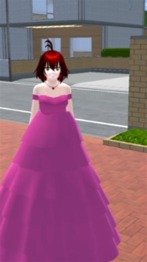 🌸 Pink Dress Girl Meets Boy 💕 | Sakura School Simulator#sakura #gaming #sakurawars