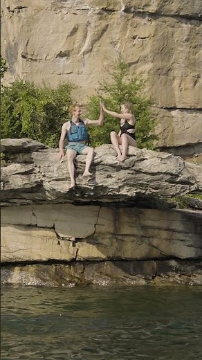 Jump into Summersville Lake in West Virginia with ACE Adventure Resort! #travel #westvirginia