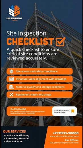 Site Inspection Checklist for Construction | Ensure Safety & Quality Every Time