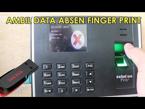 HOW TO RETRIEVE FINGERPRINT ABSENCE DATA WITH A FLASHDISK AND MOVE IT TO A COMPUTER