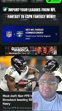The Fastest Way To Import Your NFL Fantasy Leagues To ESPN #nflfantasy #tutorial