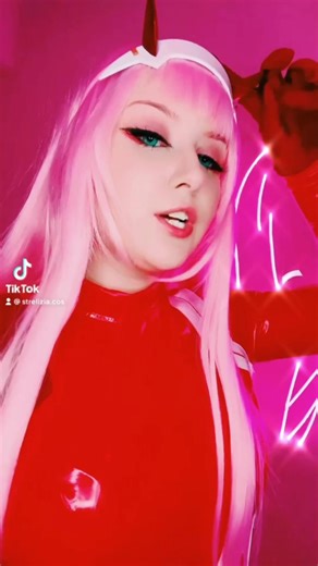 Glow Up Cosplay Transformation of Zero Two
