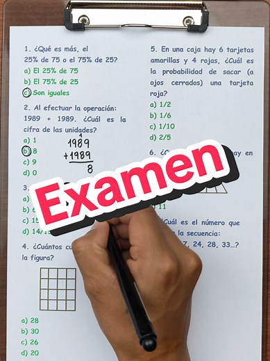 Examen de Razonamiento Matemático: ¡Pon a Prueba tus Habilidades!