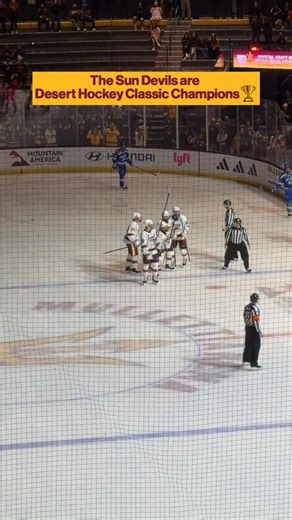 Third time’s a charm 🏆 the Sun Devils are Desert Hockey Classic Champions 🤩 | Arizona State Sun Devils