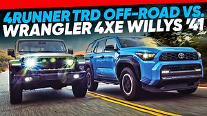 2025 Toyota 4Runner TRD Off-Road vs. 2025 Jeep Wrangler 4xe Willys ‘41: Old School Meets New Old School