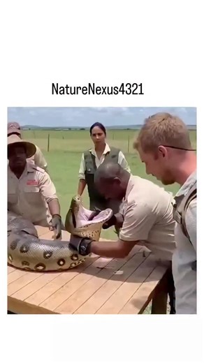 decodee.hubb on Instagram: "The post shares a 15-second AI-generated video depicting wildlife handlers assisting a man in inserting his head into a large python's open mouth, complete with instructional audio, which has amassed nearly 6 million views since its February 4, 2026 upload. Widely circulated since early January 2026 on platforms like Instagram, the clip is confirmed as hyper-realistic AI animation created to demonstrate python jaw mechanics, sparking widespread user queries on authent