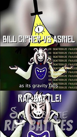 Bill Cipher vs Flowey RAP BATTLE pt. 5 - GRAVITY FALLS VS UNDERTALE #shorts