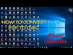 How to convert pdf to dwg Using print2CAD 2020