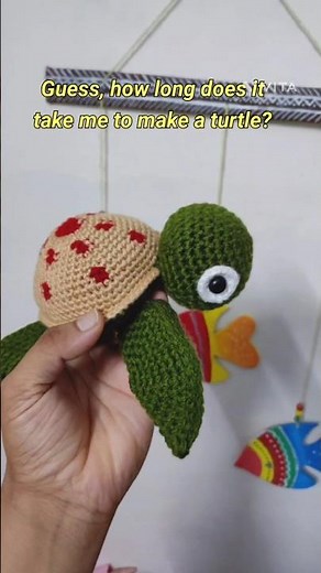 Mini Crochet Turtle – So Cute, You’ll Want One! 🐢💚 #Amigurumi”