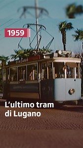 Il tram Lugano-Paradiso compiva la sua ultima corsa 66 anni fa. Vincenzo Vicari documentava questo momento in un filmato conservato nel Fondo Film Privati della RSI. 16 dicembre 1959 #RSIArchivi | RSI Archivi