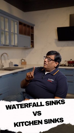 Waterfall Sink vs Normal Kitchen Sink – which one really works for Indian homes? 🤔 #WaterfallSink #KitchenDesign #ModularKitchen #DynamicKitchens | Nandakumar D