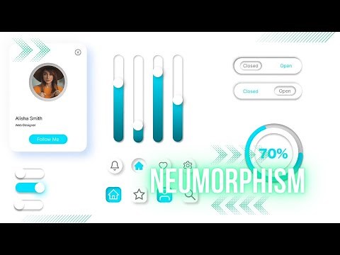 NEUMORPHISM / SOFT UI DESIGN TUTORIAL. FIGMA. FOR ABSOLUTE BEGINNERS. #figmatutorial #uidesign