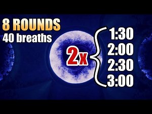 ADVANCED Wim Hof Breathing GUIDED – 8 ROUNDS: Progressive Breath Holds 1:30–3:00
