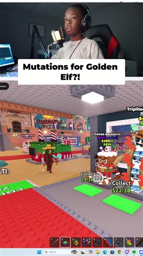 Golden elf mutations incoming! Lucky blocks spawning everywhere. Things are getting wild fast! #Roblox #LuckyBlock #Mutations #Gaming #EpicFail #gamer #streamer