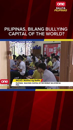 PILIPINAS, BILANG BULLYING CAPITAL OF THE WORLD? Pilipinas, #BullyingCapitaloftheWorld na ayon sa #PISA. #oneph #newsph #socialnewsph
