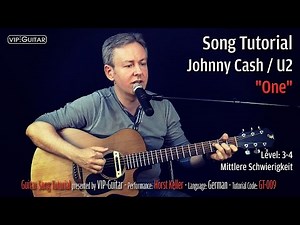 Guitar Song Tutorial: "One" Johnny Cash / U2