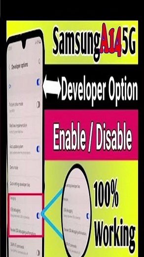 How to Enable Developer Mode in Samsung A14 (Fast & Easy) 🔧📱 | Enable or Disable Developer OptionA14
