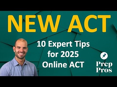 2025 NEW Online ACT - 10 Must-Know Tips from Expert Tutor for April 2025 Online ACT