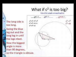 Using sides and Converse of Pythagorean Theorem to classify triangles by angle