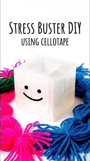 DIY Stress Buster Cube! 🧊 So Satisfying to Squish😌! #Shorts