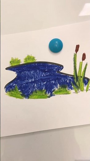 how to draw a lake with pencils, drawing lesson, landscape #drawing