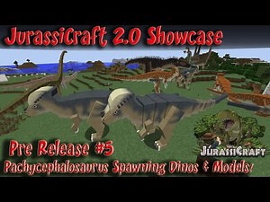 JurassiCraft 2.0 Showcase Jurassicraft 2.0 Pre Release 5 Showcase Pachycephalosaurus