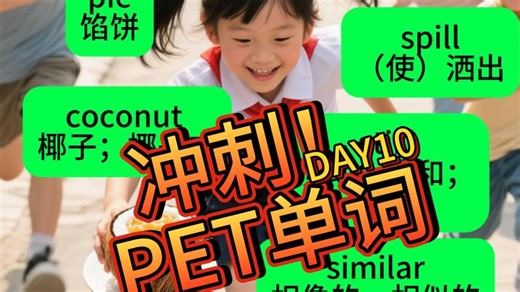 每日无痛记PET单词DAY10【A Coconut Pie】
