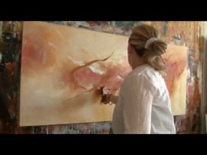 Abstract acrylic painting Demo - Abstrakte Malerei "Melodioso II" by Zacher-Finet