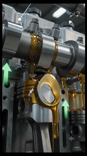 Engine Push Rods Working Explained in 10 Seconds | Tractor & Diesel Engine Animation