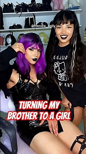 Turning My Brother Into a Girl 💄🤣 | Viral Makeup Challenge
