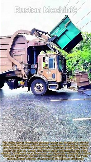 The Ultimate Front Load Garbage Truck Compilation: Watch This Front Loader Empty a Massive Cardboard