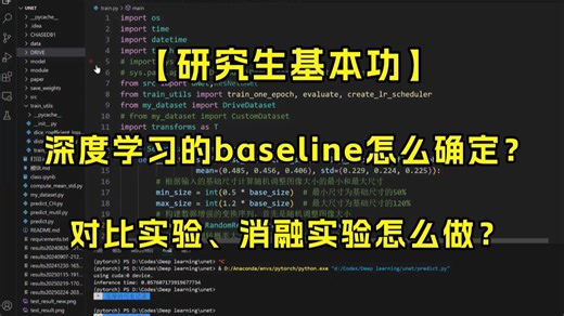 【研究生基本功】深度学习如何确定论文的baseline？对比实验、消融实验又怎么做呢？ -人工智能/机器学习/深度学习