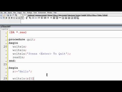 Free Pascal Program Tutorial 24 - String Manipulation - Lazarus
