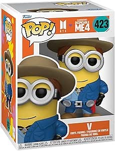 Funko POP! Rocks: Minions X BTS - V - BTS + Minions - Collectable Vinyl Figure - Gift Idea - Official Merchandise - for Kids & Adults - Movies, Music Fans - Model Figure for Collectors and Display