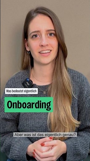Onboarding erklärt