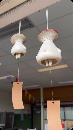 401K views · 50K reactions | Lot of new wind chimes are in the works and ready for adoption soon! These little Sporelings and their dangling legs bring me so much joy, I hope they do the same for you. ❤️ | Studio Meloen | Facebook