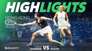 26K views · 310 reactions | 朗 The STUNNING conclusion to the last major event of 2025! 8-time World Champion Nour ElSherbini takes on major final debutant Olivia Weaver for the coveted Hong Kong Open trophy... Watch the Hong Kong women's final highlights below!  | PSA Squash Tour | Facebook