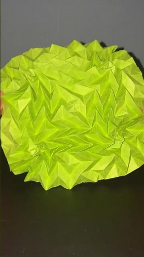 Origami Flasher Deluxe Tessellation (Jeremy Shafer) Demo #origami #origamicraft #origamiart #shorts