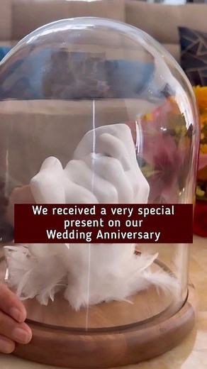 38K views · 273 reactions | Gift on Wedding Anniversary Wow! Blown away with this piece of art and a memory for lifetime. Thanks a ton @prismimpressions for this wonderful gift on our Anniversary. It’s super special for us!  Guys, go and get one made for yourself. Save your impressions to cherish forever! ❤️ | Gunjan Shouts | Facebook
