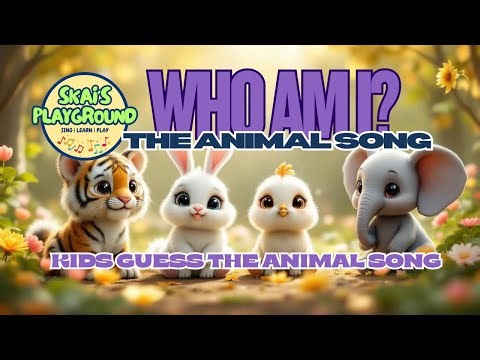 Who Am I 🦁🐵 | The Animal Song for Kids | Skai’s Playground