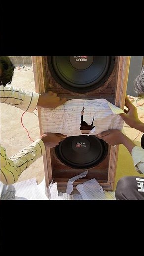 Homemade 12 inch Dual Sawoofer Cabinet bandpass Meking 12 dual bass cabinet making #experimnent