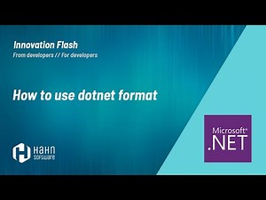 How to use dotnet format