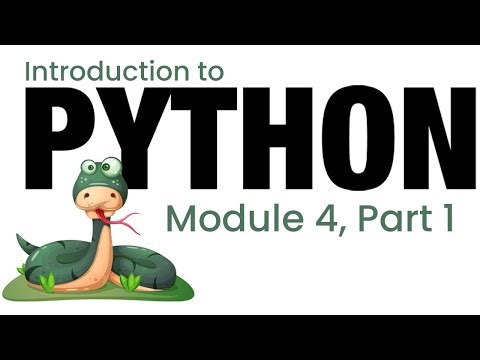 Python - Module 4, Part 1