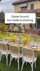 8.3K views · 82 reactions | Your Easter brunch just found its muse.   Vendors: Design & Planning @beijosevents / Photographer @alisonbernier / Tabletop & Decor Pieces @surlatable / Venue @thefrenchestate / Rentals @sweetsalvagerentals / Florals @earthandgrace.co / Catering @_taylormadecatering / Invite & Details @chelceacreativ | Sur La Table | Facebook
