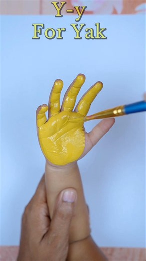 Y for Yak 🐂 Creative Handprint Art Idea for Kids | Alphabet Learning Activity