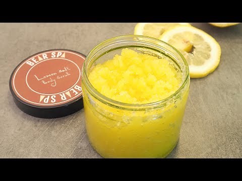 How to make lemon salt scrub
