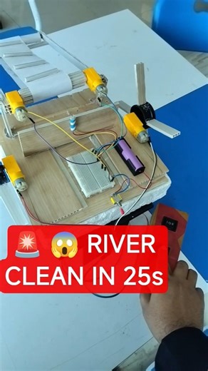Smart River Cleaning Machine 🚀 | School Science Project (Working Model)