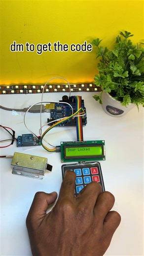 Passoword based Door lock system using arduino #shortsviral